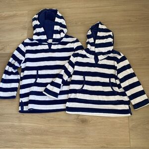 Pottery Barn Kids Navy Stripe Coverup 4-6